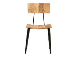 Juego de 2 sillas de comedor 44x40x80 cm Madera maciza de mango