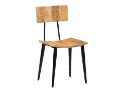 Juego de 2 sillas de comedor 44x40x80 cm Madera maciza de mango