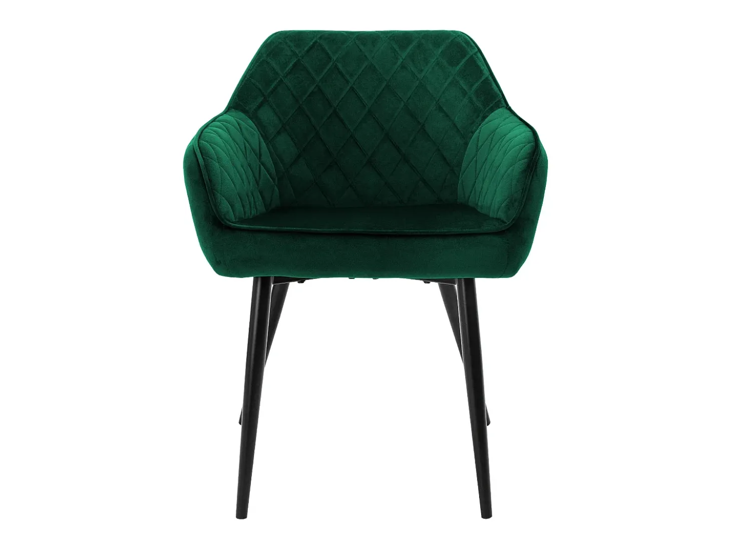 Juego de 6 sillas de comedor tapizadas en terciopelo verde sillones de salón