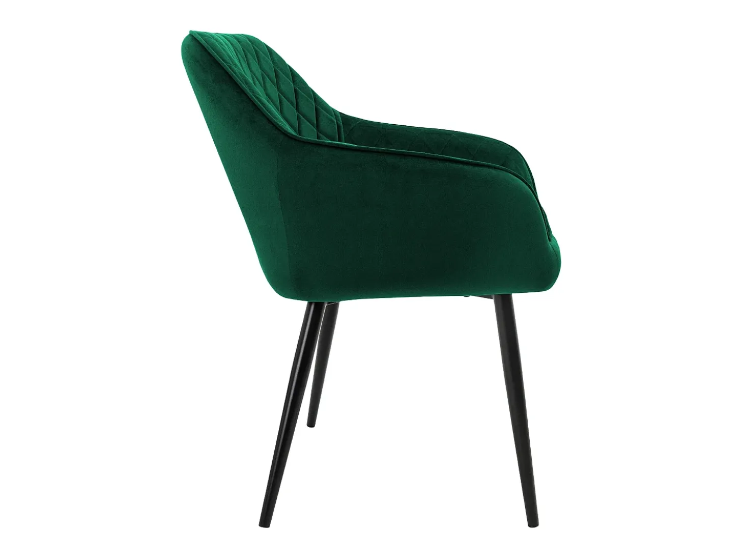 Juego de 6 sillas de comedor tapizadas en terciopelo verde sillones de salón