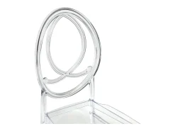 Juego de 2 sillas de policarbonato macizo - Cristal - AMALINE