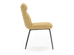 Juego de 2 sillas de terciopelo y patas de metal 51x65 h92 cm