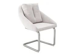 Juego de 6 sillas de terciopelo - 82 x 57 x 54 cm - con cojines - Silla giratoria de lujo para salón y dormitorio - Patas arqueadas - Beige