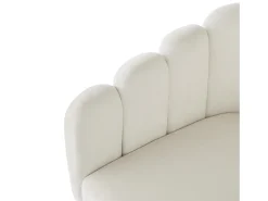 Juego de 2 sillas de terciopelo y metal – beige y dorado