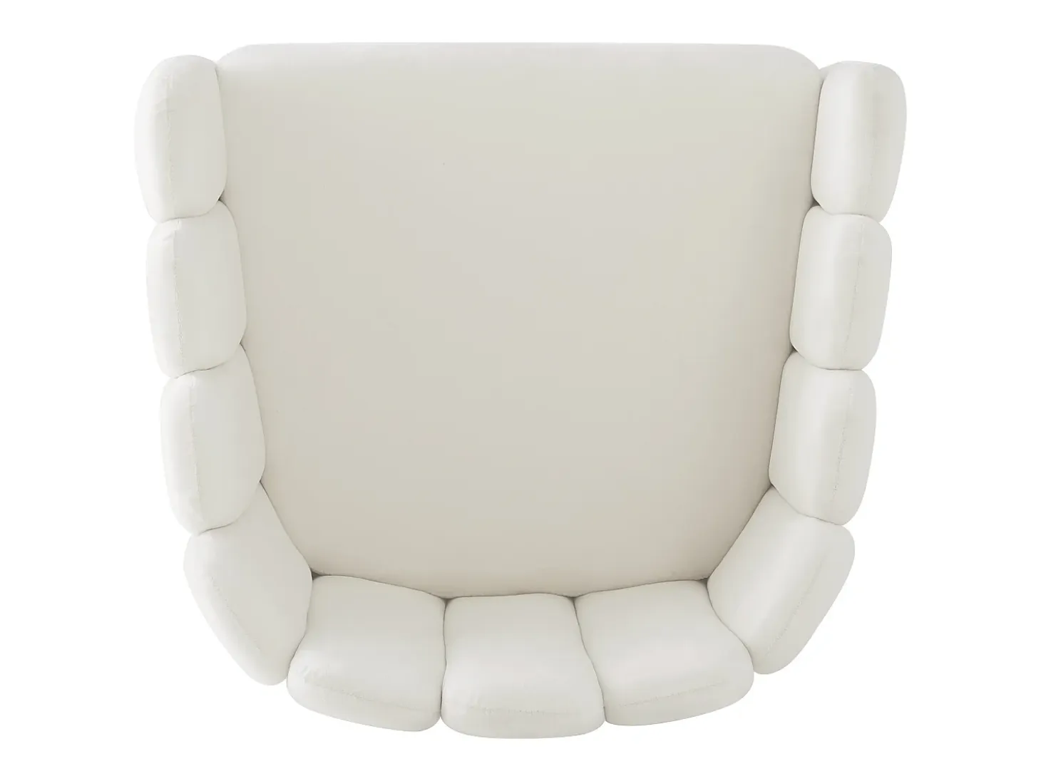 Juego de 2 sillas de terciopelo y metal – beige y dorado
