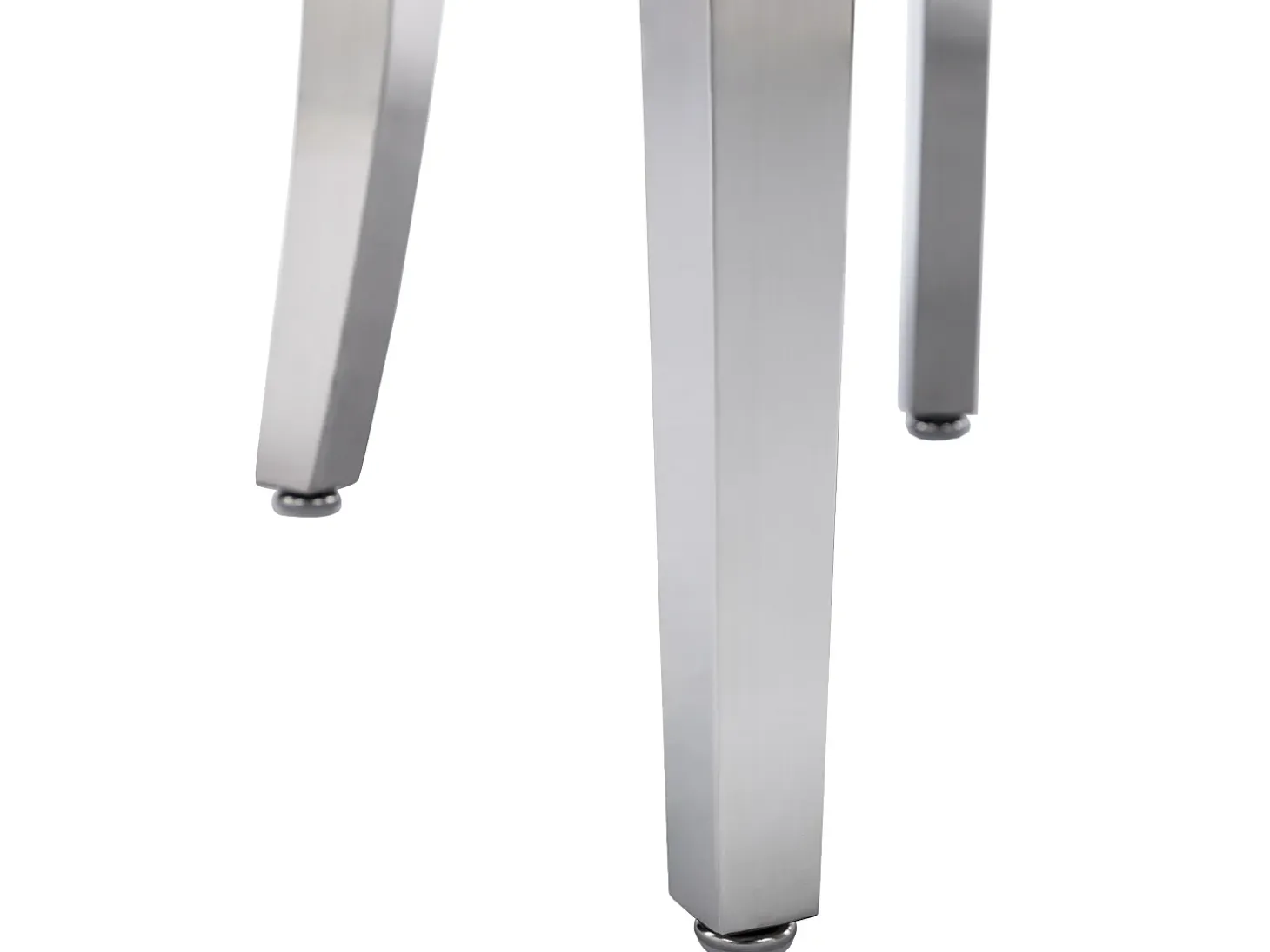 Juego de 4 sillas de terciopelo con patas de metal - Beige
