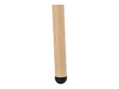 Juego de 6 sillas en PU y ratán - Patas de metal - Ergonómicas - Carga máxima 150 kg - 46×48×80 cm - Marrón