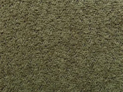 Juego de 6 sillas en tela bouclé y madera de hevea negra - Verde caqui - WILANA