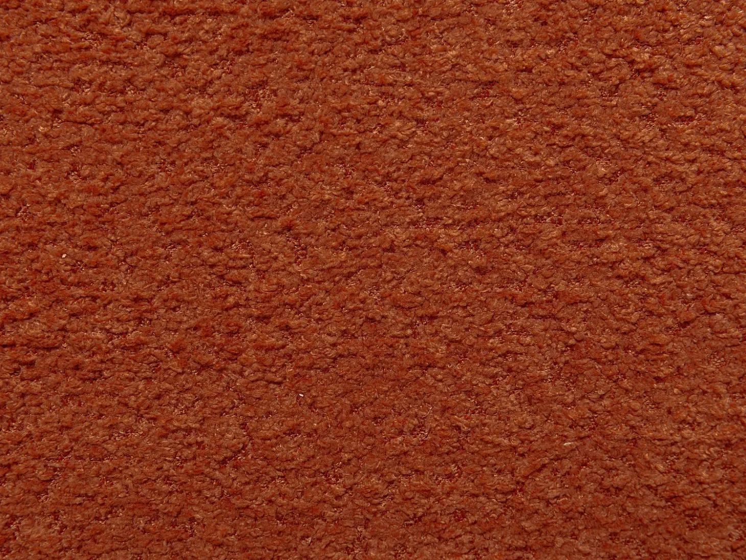 Juego de 6 sillas en tela bouclé y madera de hevea negra - Terracota - WILANA