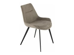 Juego de 2 sillas en tela topo L62 cm - COLOMBE