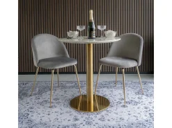 Juego de 2 Sillas Geneve, Gris, 56x51x76 cm, Kendra Home