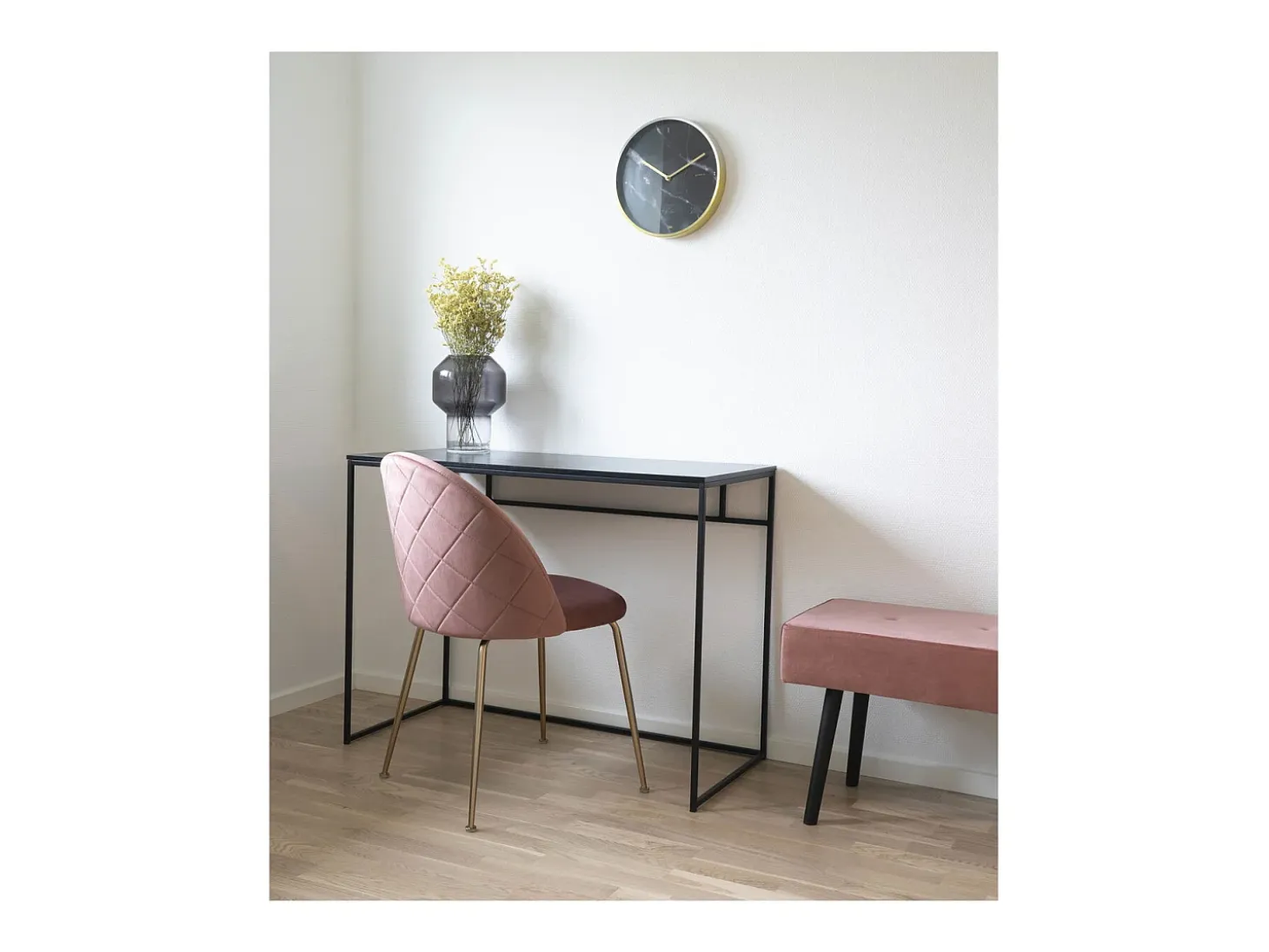 Juego de 2 Sillas Geneve, Rosa, 56x51x76 cm, Kendra Home