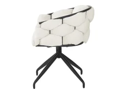 Juego de 4 sillas giratorias de terciopelo - Estilo moderno - Beige