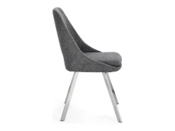 Juego de 2 sillas Kashar modernas – Elegancia contemporánea-Color Gris