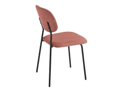 Juego de 2 sillas modernas "Nika" con revestimiento de tela y estructura de metal cm 48x54 86h