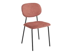 Juego de 2 sillas modernas "Nika" con revestimiento de tela y estructura de metal cm 48x54 86h