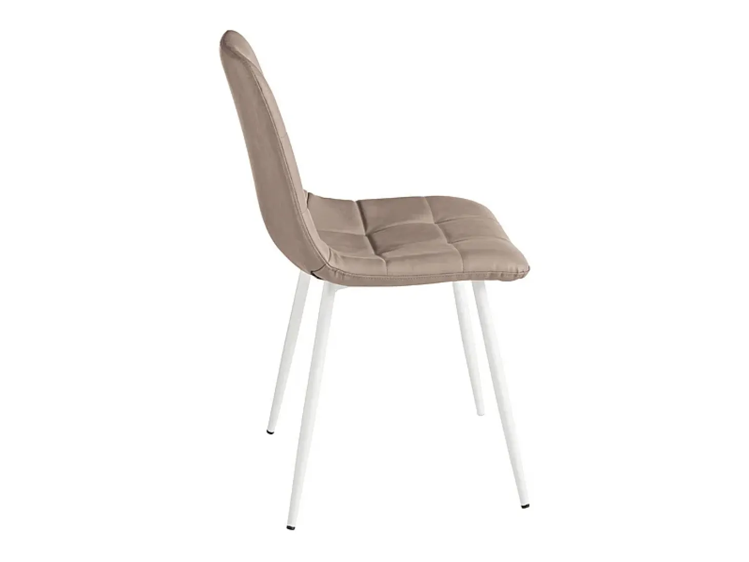 Juego de 4 sillas modernas taurina "Sevilla" estructura en metal barnizado asiento en piel sintética efecto soft touch