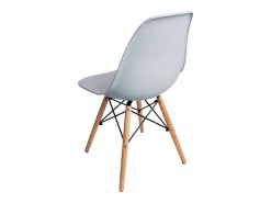 Juego de 4 sillas Nórdica para comedor o cocina con patas en madera color gris
