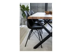 Juego de 2 Sillas Oslo, Negro, 55x48x84 cm, Kendra Home