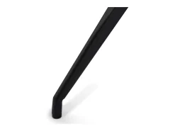 Juego de 2 sillas pivotantes Isabel - Piel sintética y metal - Negro