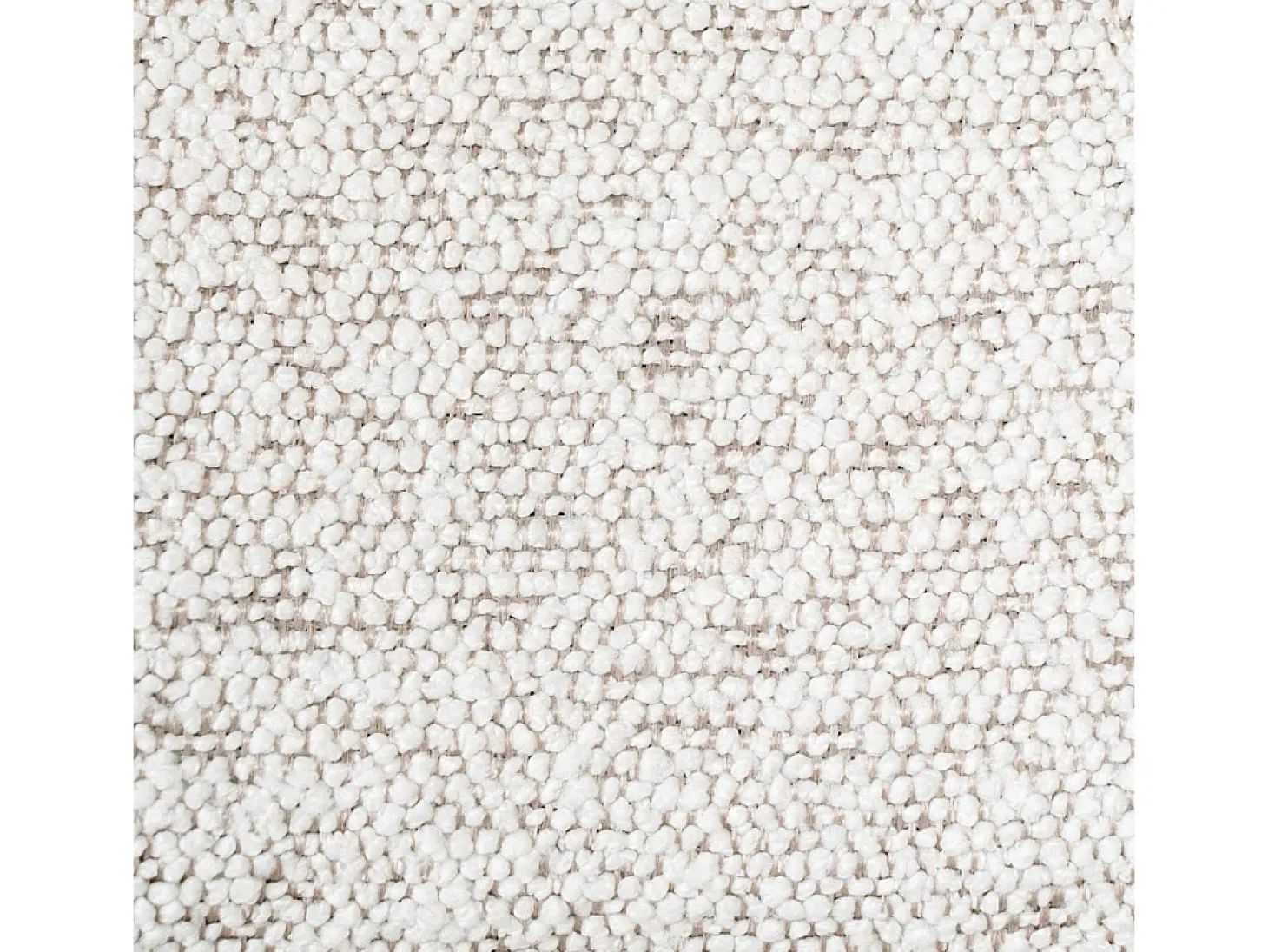 Juego de 2 sillas rizadas blancas con patas negras.