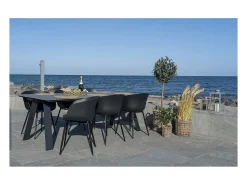 Juego de 2 Sillas Roda, Negro, 56x55x78 cm, Kendra Home