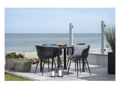 Juego de 2 Sillas Roda, Negro, 56x55x78 cm, Kendra Home