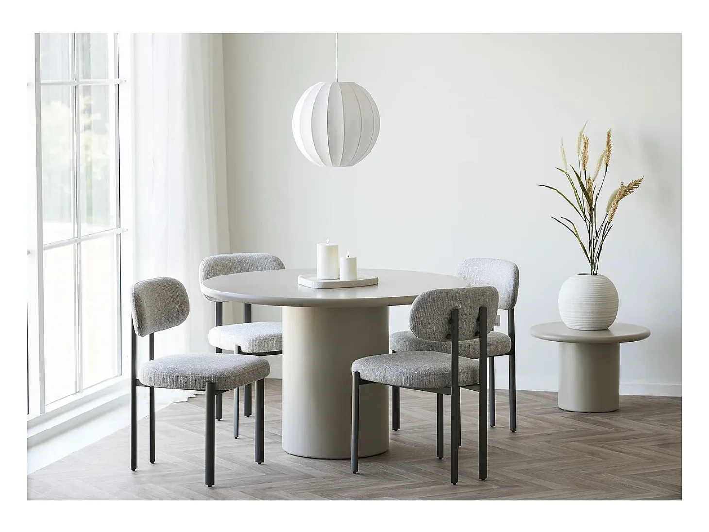 Juego de 2 Sillas Royan, Gris, 53x50x80,5 cm, Kendra Home