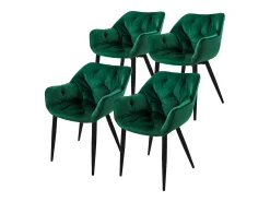 Juego de 4 sillas Sillas de comedor Silla de cocina Sillas de salón Silla tapiza