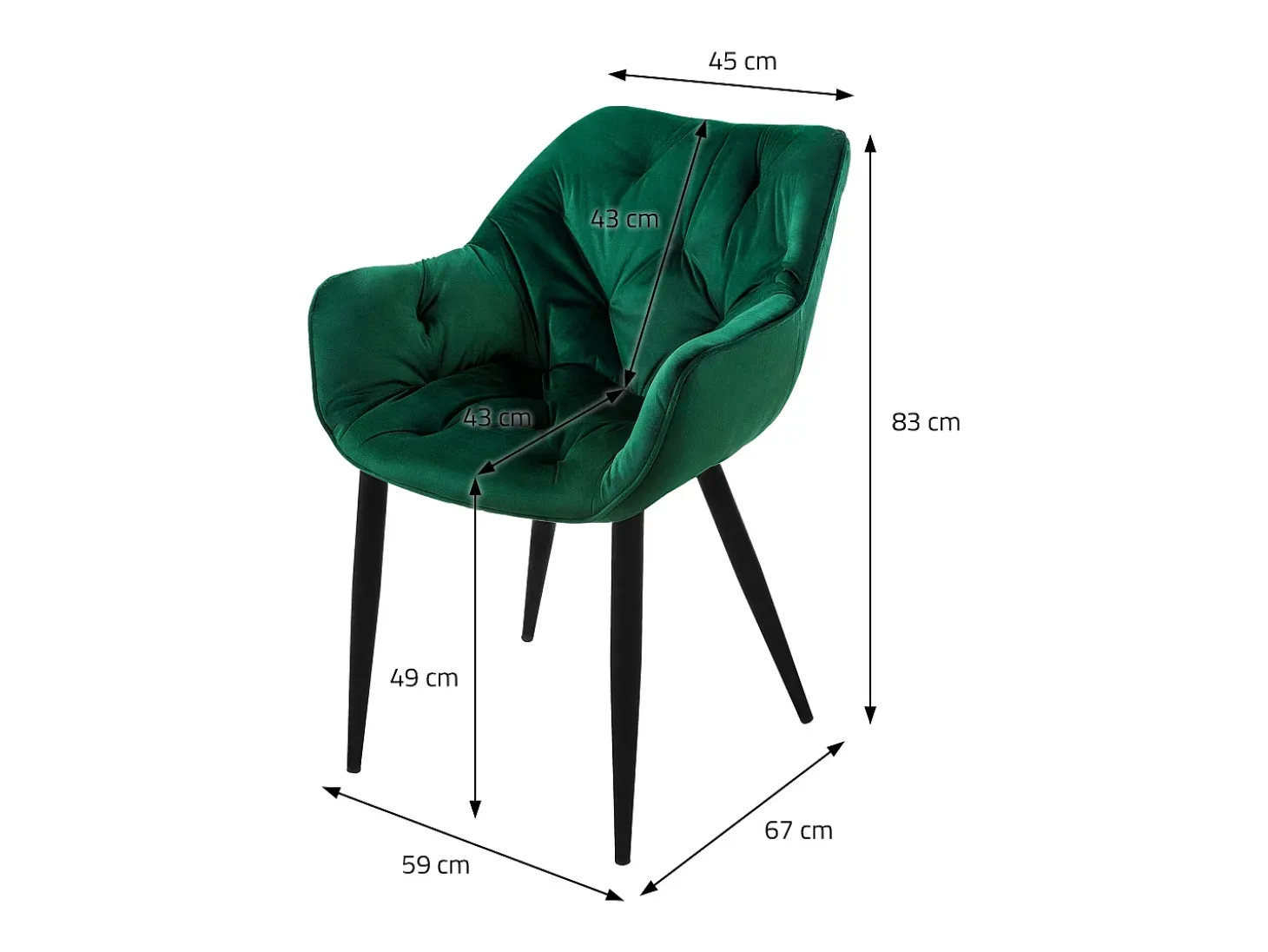 Juego de 4 sillas Sillas de comedor Silla de cocina Sillas de salón Silla tapiza
