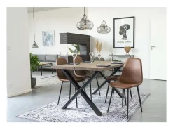 Juego de 2 Sillas Stockholm, Marrón, 54x44x88 cm, Kendra Home
