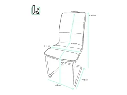 Juego de 2 sillas vintage retro para comedor o sala de estar, asiento acolchado, patas de metal SIAM (beige)