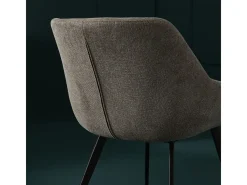 Juego de 2 sillones bridge en tela topo L64 cm - COLOMBE