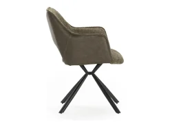 Juego de 2 sillones con patas de metal negro 48x49 h80 cm
