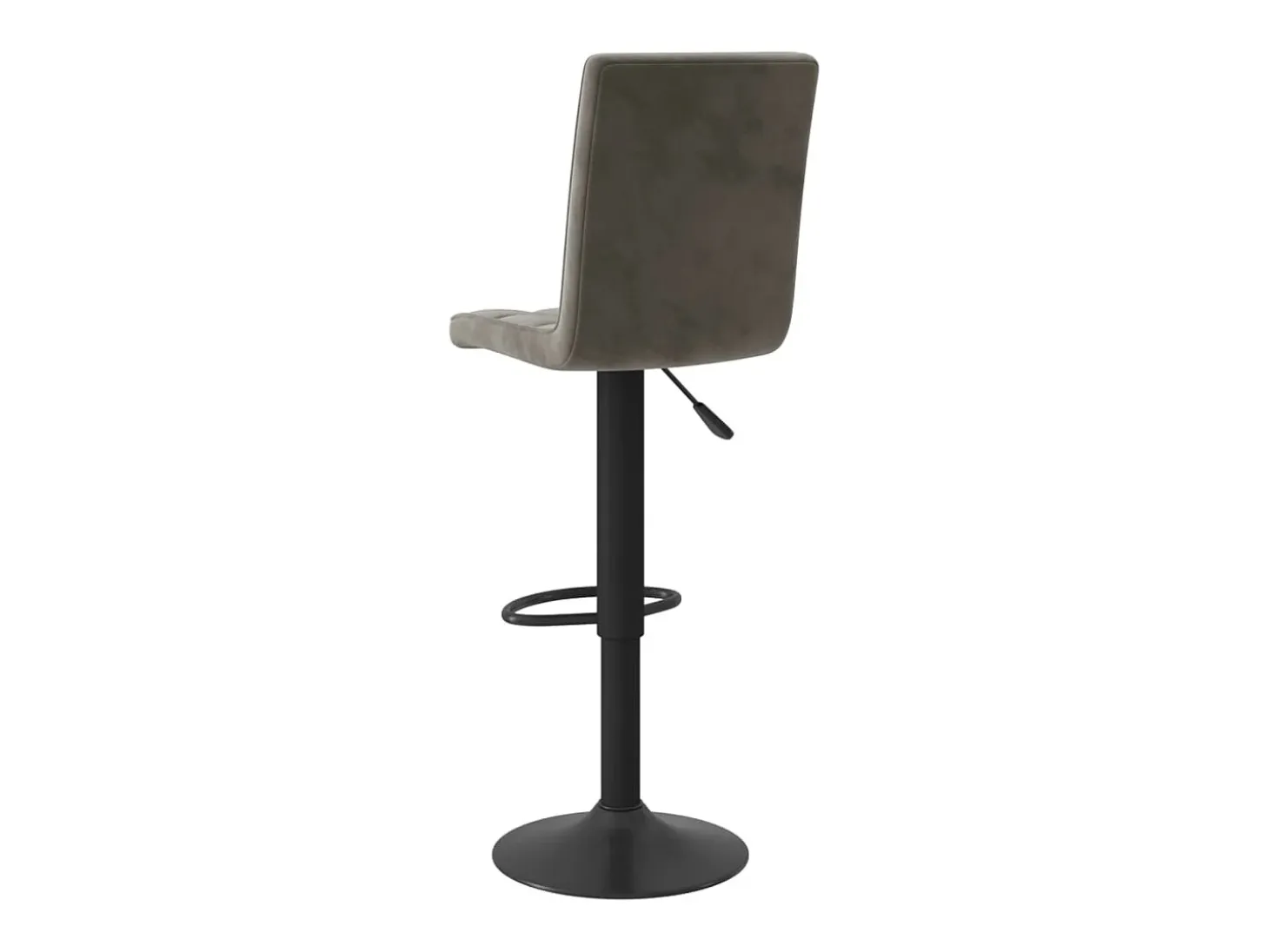 Juego de 2 taburetes de bar de terciopelo gris oscuro