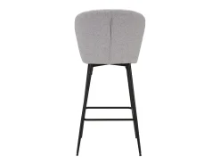 Juego de 2 taburetes de bar Losanna gris, 52 x 59 x 108 cm