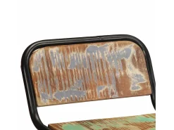 Juego de 4 taburetes de bar 46x35,5x70cm madera maciza recuperada
