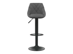 Juego de 2 taburetes de bar de terciopelo gris oscuro