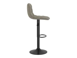 Juego de 2 taburetes de bar de terciopelo gris claro
