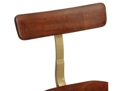 Juego de 2 taburetes de bar 49x43x88 cm madera maciza de mango