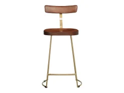 Juego de 2 taburetes de bar 49x43x88 cm madera maciza de mango