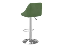 Juego de 2 taburetes de bar de terciopelo verde oscuro