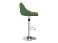 Juego de 2 taburetes de bar de terciopelo verde oscuro