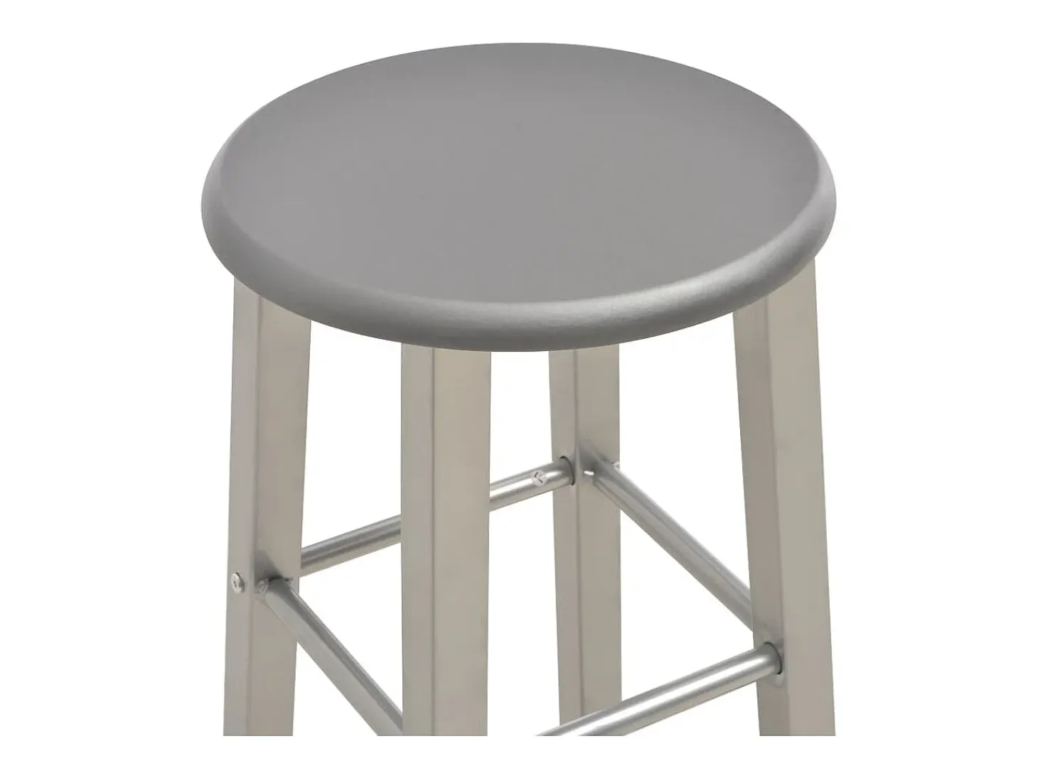 Juego de 2 taburetes de bar, MDF antracita