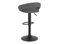 Juego de 2 taburetes de bar de terciopelo gris oscuro
