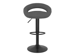 Juego de 2 taburetes de bar de terciopelo gris oscuro