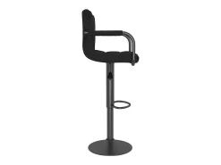 Juego de 2 taburetes de bar de terciopelo negro