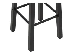 Juego de 2 taburetes de bar de MDF negro