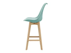 Juego de 6 taburetes de bar de plástico sintético acabado haya 105x48x58 cm color menta 03_0008727