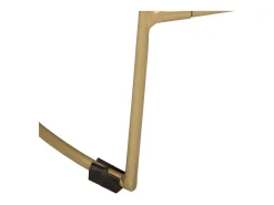 Juego de 2 taburetes de bar 49x43x79 cm madera maciza de mango